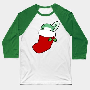 Christmas Stocking Tadpole Baseball T-Shirt